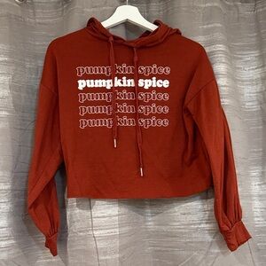 Altar'd State cropped'Pumpkin Spice' Hoodie